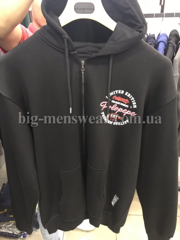 Мужская байка с капюшоном