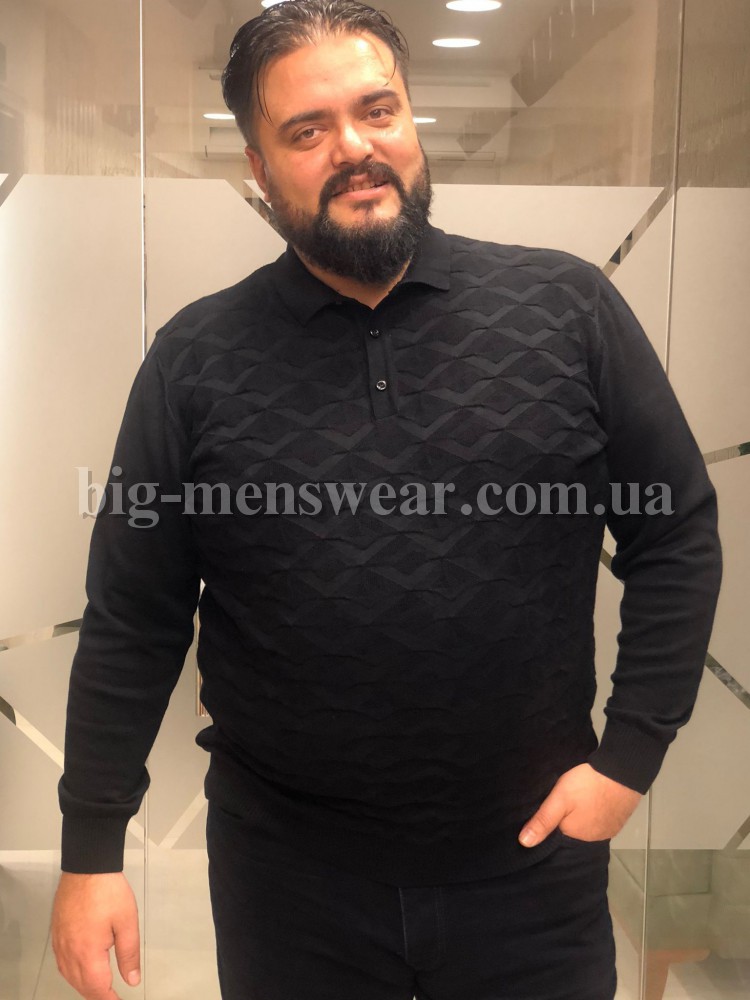 Мужской свитер с воротом